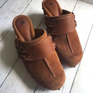 JOHNSTON & MURPHY WODDEN CLOGS  SZ. 7.5